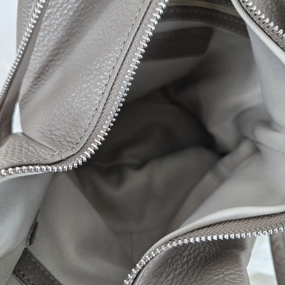 Valentina Gray Leather Backpack main image 6